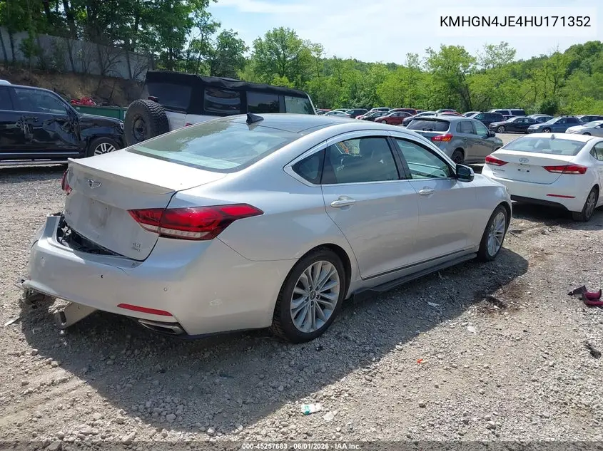 2017 Genesis G80 3.8 VIN: KMHGN4JE4HU171352 Lot: 45257683
