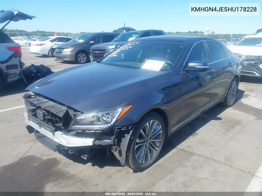 2017 Genesis G80 3.8 VIN: KMHGN4JE5HU178228 Lot: 45279783