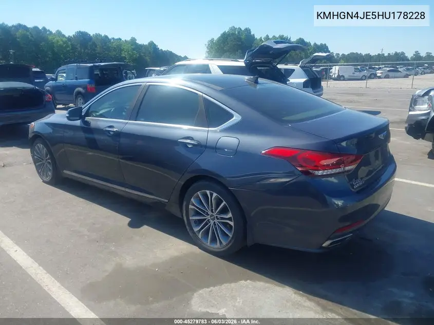 2017 Genesis G80 3.8 VIN: KMHGN4JE5HU178228 Lot: 45279783