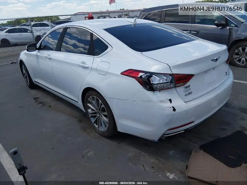 2017 Genesis G80 3.8 VIN: KMHGN4JE9HU176546 Lot: 45290060