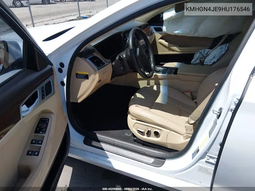 2017 Genesis G80 3.8 VIN: KMHGN4JE9HU176546 Lot: 45290060