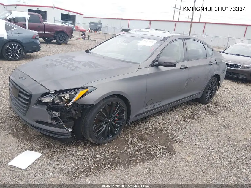 2017 Genesis G80 5.0 Ultimate VIN: KMHGN4JF0HU173334 Lot: 45321592