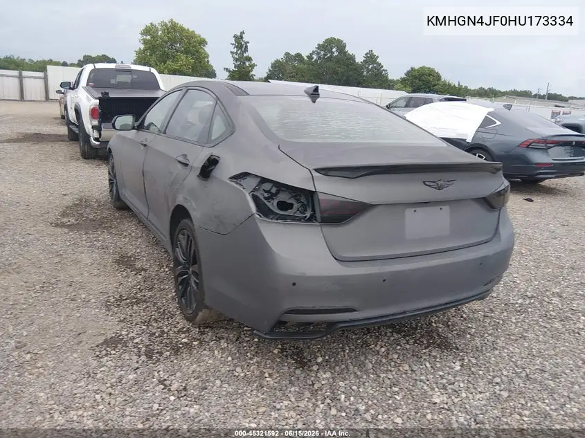2017 Genesis G80 5.0 Ultimate VIN: KMHGN4JF0HU173334 Lot: 45321592