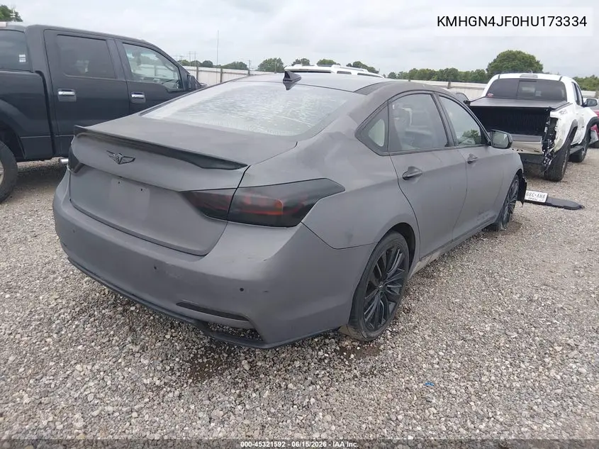 2017 Genesis G80 5.0 Ultimate VIN: KMHGN4JF0HU173334 Lot: 45321592