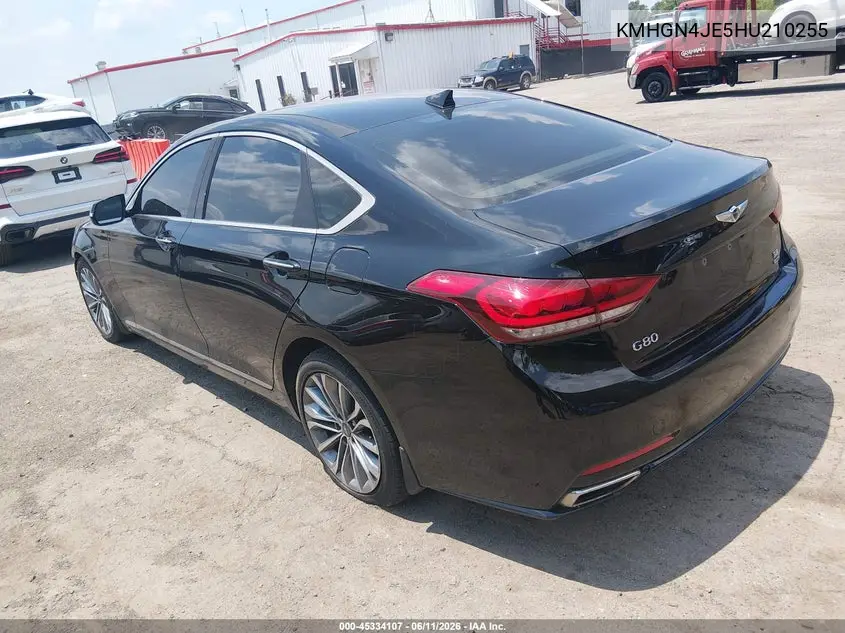 2017 Genesis G80 3.8 VIN: KMHGN4JE5HU210255 Lot: 45334107