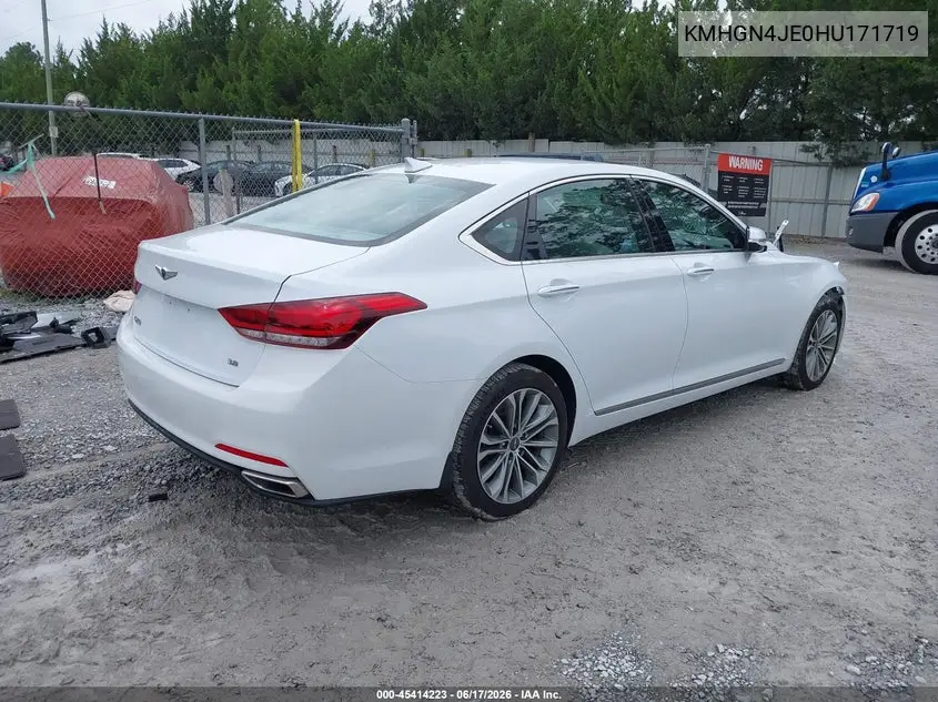 2017 Genesis G80 3.8 VIN: KMHGN4JE0HU171719 Lot: 45414223