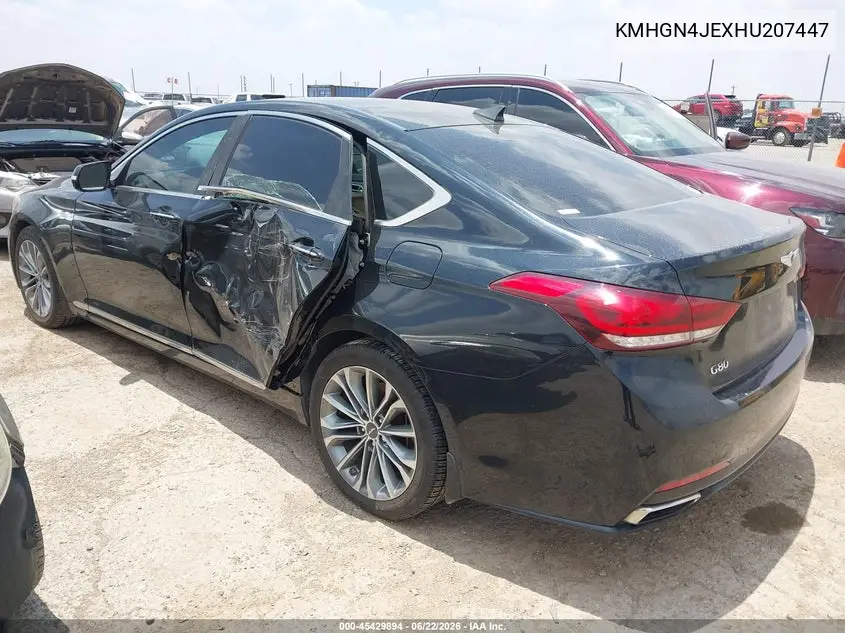 2017 Genesis G80 3.8 VIN: KMHGN4JEXHU207447 Lot: 45429894