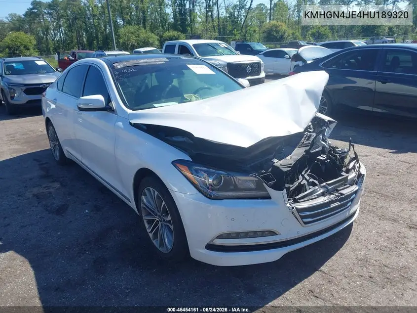 2017 Genesis G80 3.8 VIN: KMHGN4JE4HU189320 Lot: 45454161