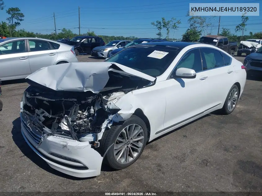 2017 Genesis G80 3.8 VIN: KMHGN4JE4HU189320 Lot: 45454161