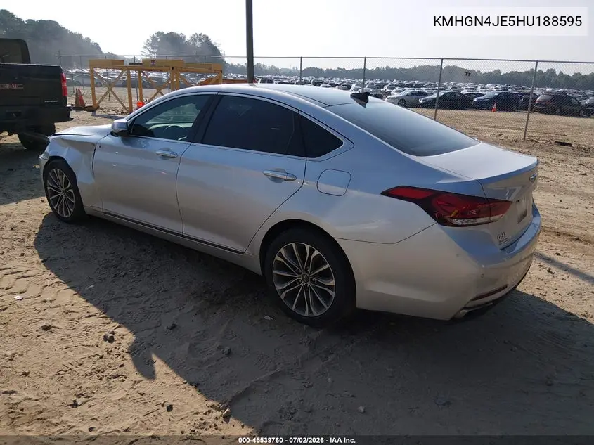 2017 Genesis G80 3.8 VIN: KMHGN4JE5HU188595 Lot: 45539760