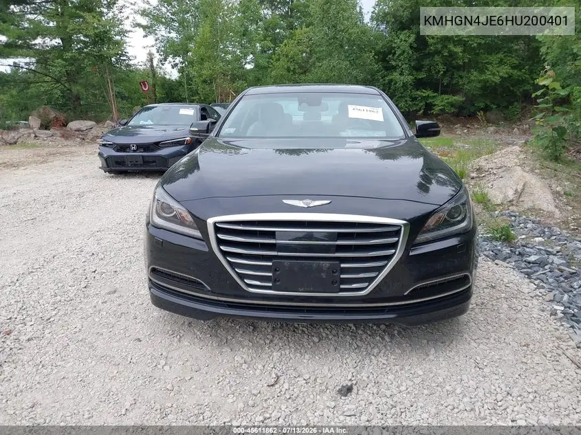 2017 Genesis G80 3.8 VIN: KMHGN4JE6HU200401 Lot: 45611862