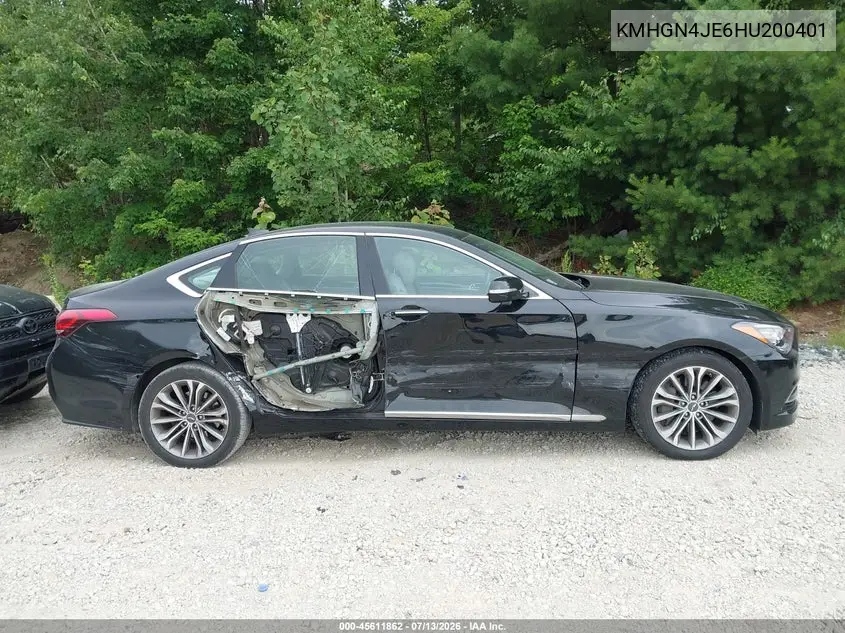 2017 Genesis G80 3.8 VIN: KMHGN4JE6HU200401 Lot: 45611862