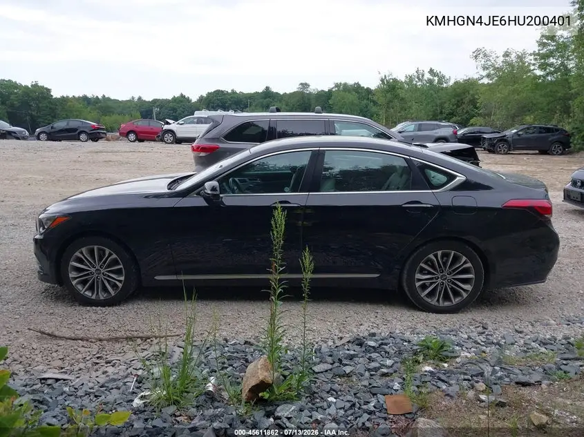 2017 Genesis G80 3.8 VIN: KMHGN4JE6HU200401 Lot: 45611862