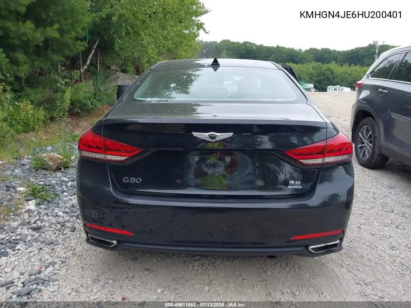 2017 Genesis G80 3.8 VIN: KMHGN4JE6HU200401 Lot: 45611862