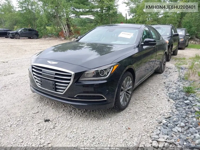 2017 Genesis G80 3.8 VIN: KMHGN4JE6HU200401 Lot: 45611862