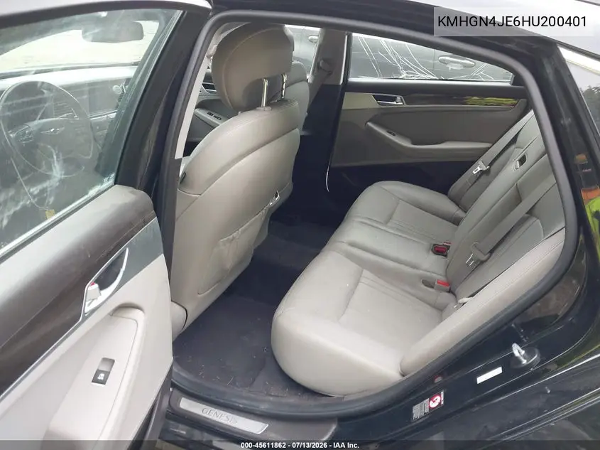 2017 Genesis G80 3.8 VIN: KMHGN4JE6HU200401 Lot: 45611862