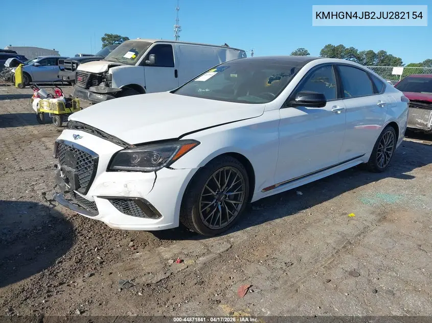 2018 Genesis G80 3.3T Sport VIN: KMHGN4JB2JU282154 Lot: 44871841