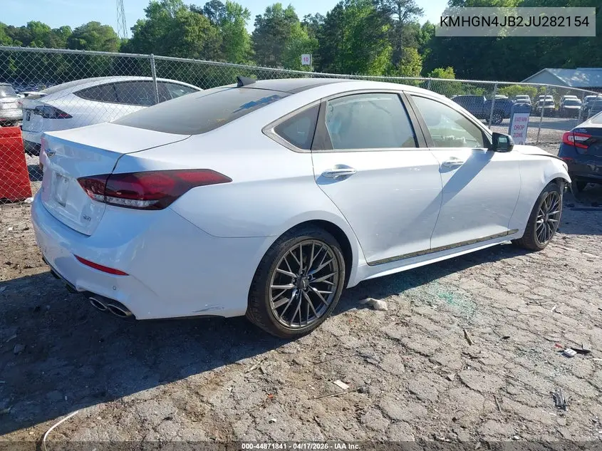 2018 Genesis G80 3.3T Sport VIN: KMHGN4JB2JU282154 Lot: 44871841