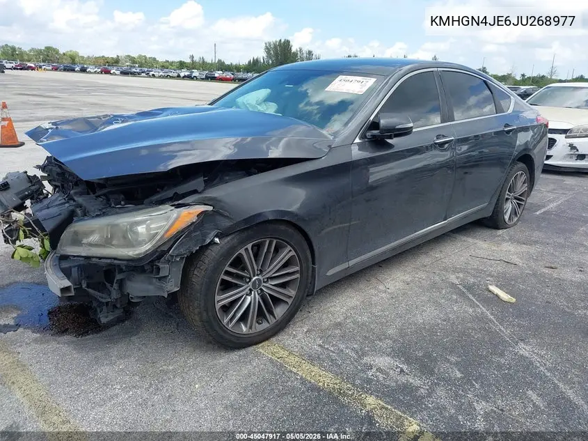 2018 Genesis G80 3.8 VIN: KMHGN4JE6JU268977 Lot: 45047917