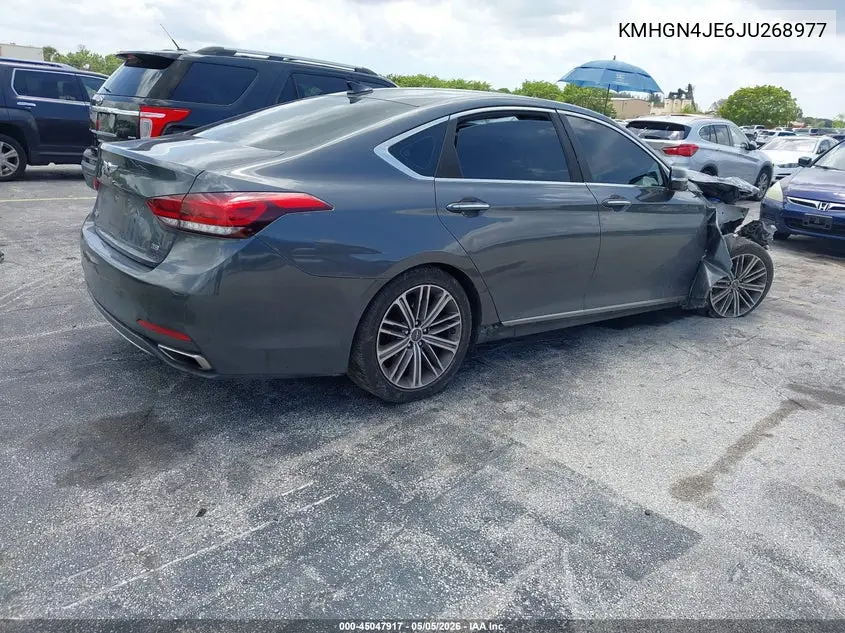 2018 Genesis G80 3.8 VIN: KMHGN4JE6JU268977 Lot: 45047917