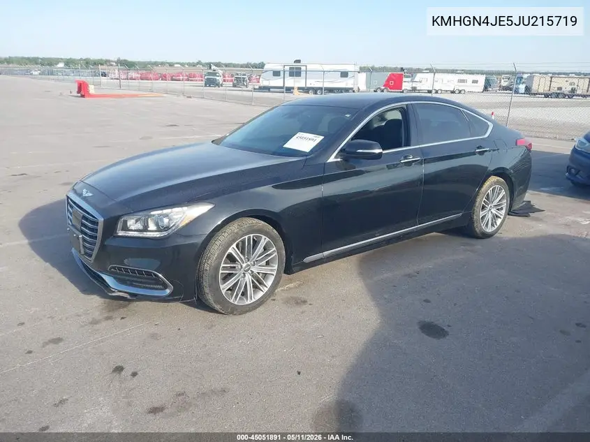 2018 Genesis G80 3.8 VIN: KMHGN4JE5JU215719 Lot: 45051891