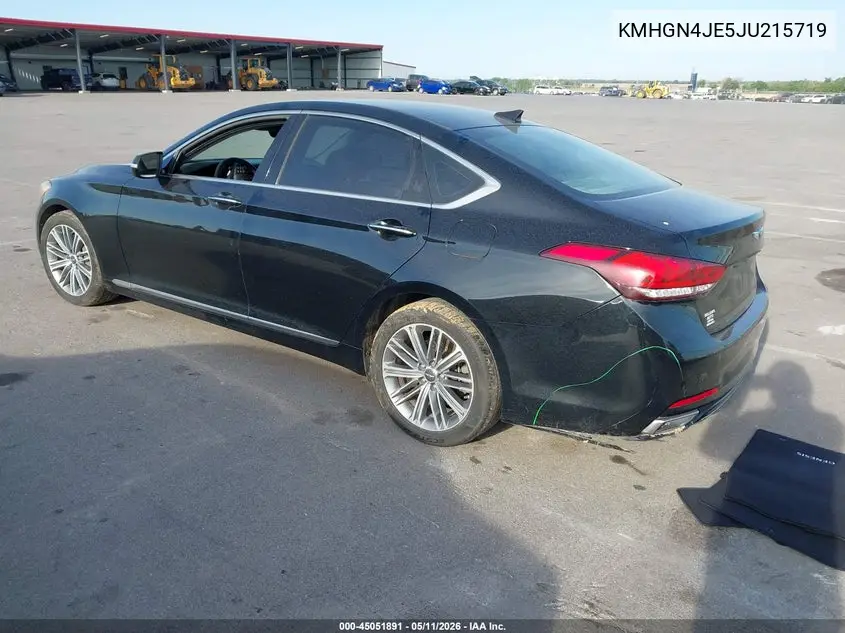 2018 Genesis G80 3.8 VIN: KMHGN4JE5JU215719 Lot: 45051891