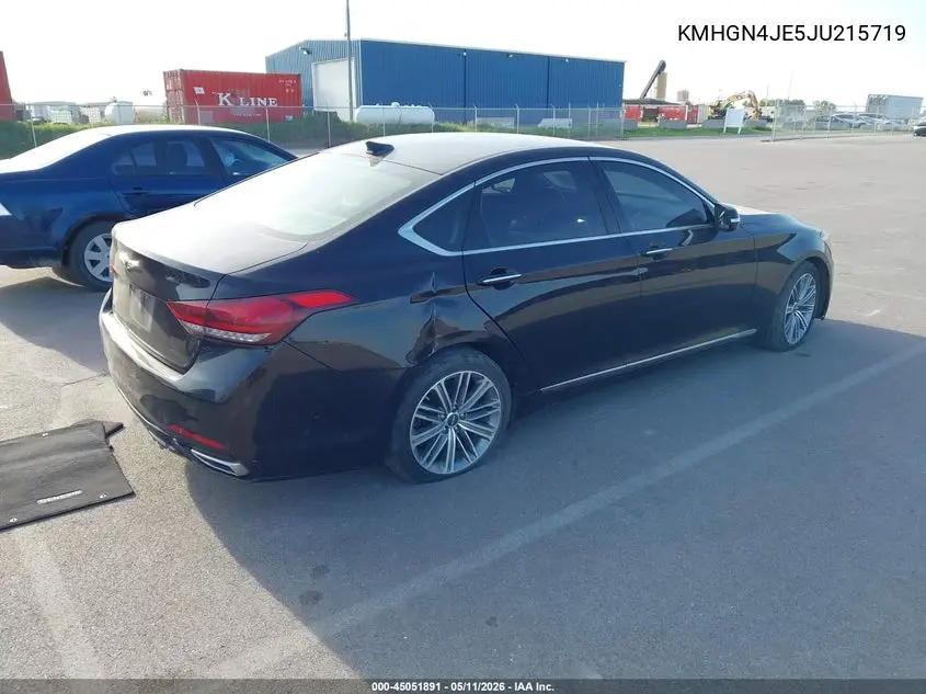 2018 Genesis G80 3.8 VIN: KMHGN4JE5JU215719 Lot: 45051891