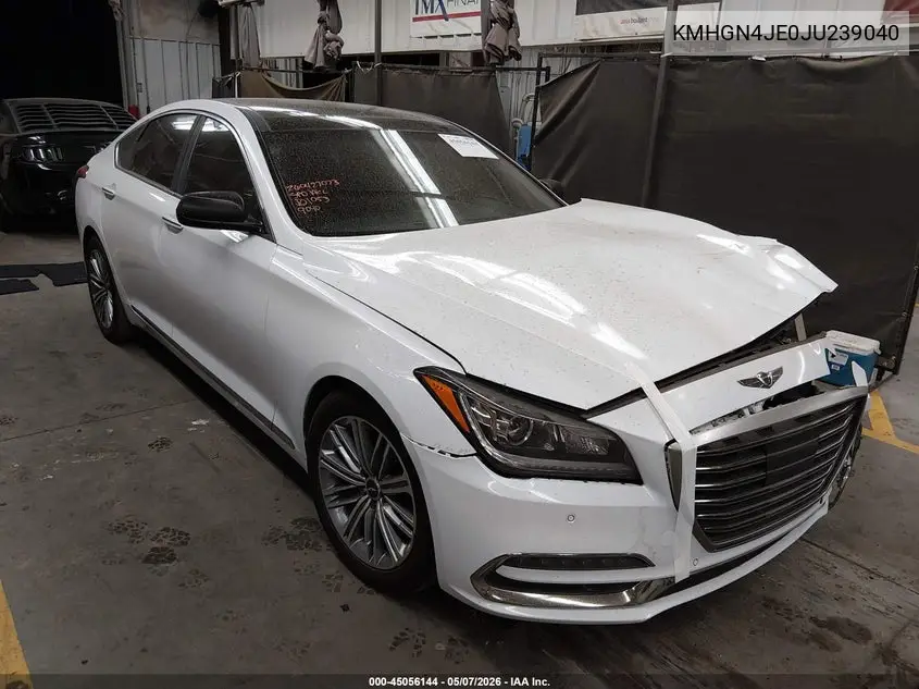 2018 Genesis G80 3.8 VIN: KMHGN4JE0JU239040 Lot: 45056144