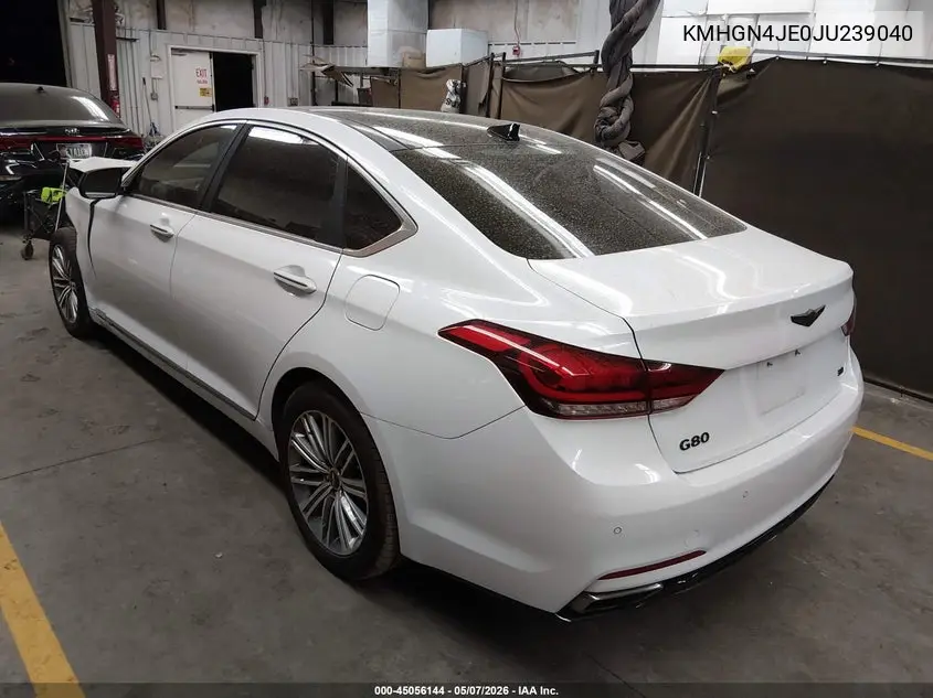 2018 Genesis G80 3.8 VIN: KMHGN4JE0JU239040 Lot: 45056144