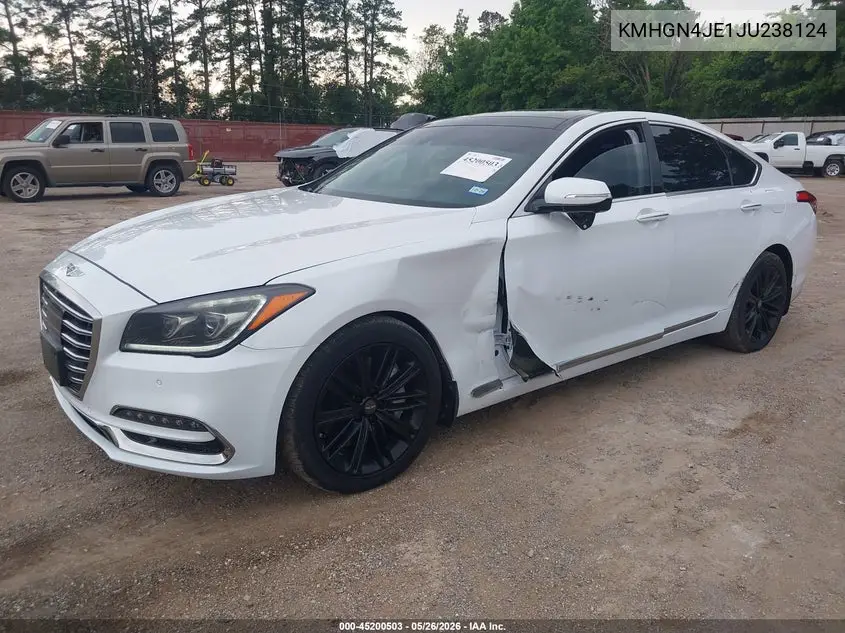 2018 Genesis G80 3.8 VIN: KMHGN4JE1JU238124 Lot: 45200503