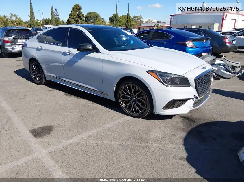 2018 Genesis G80 3.3T Sport VIN: KMHGN4JB7JU257475 Lot: 45212388