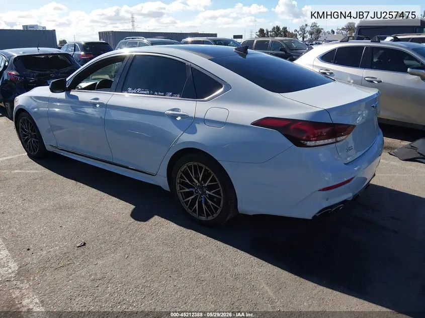 2018 Genesis G80 3.3T Sport VIN: KMHGN4JB7JU257475 Lot: 45212388