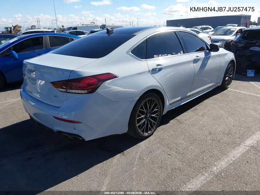 2018 Genesis G80 3.3T Sport VIN: KMHGN4JB7JU257475 Lot: 45212388