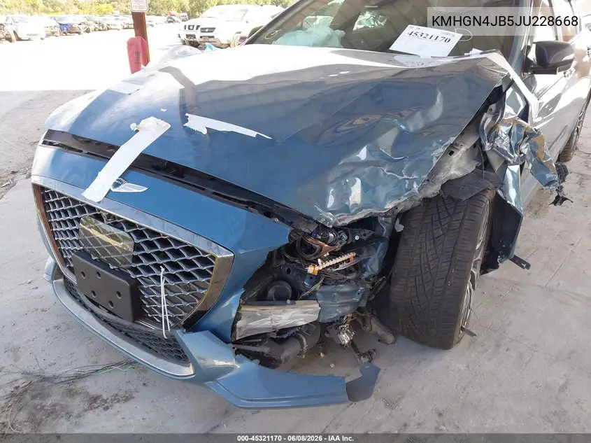 2018 Genesis G80 3.3T Sport VIN: KMHGN4JB5JU228668 Lot: 45321170