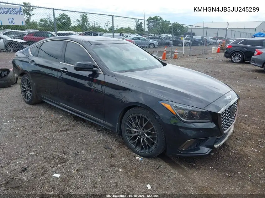2018 Genesis G80 3.3T Sport VIN: KMHGN4JB5JU245289 Lot: 45338868