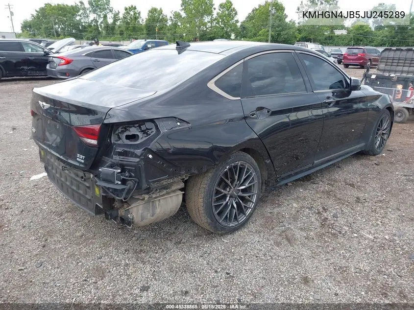 2018 Genesis G80 3.3T Sport VIN: KMHGN4JB5JU245289 Lot: 45338868