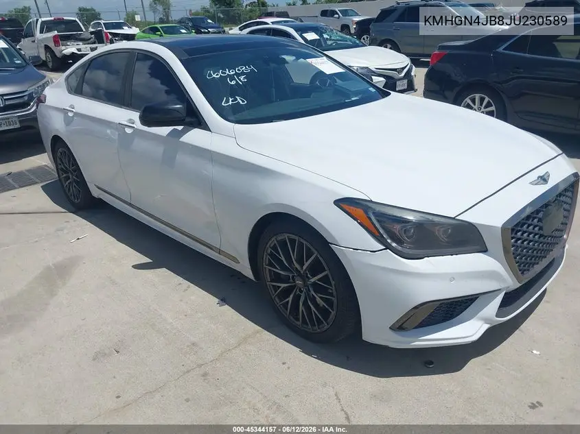 2018 Genesis G80 3.3T Sport VIN: KMHGN4JB8JU230589 Lot: 45344157
