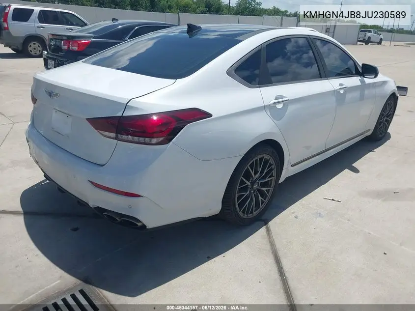 2018 Genesis G80 3.3T Sport VIN: KMHGN4JB8JU230589 Lot: 45344157