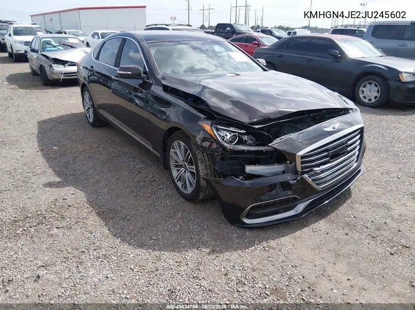 2018 Genesis G80 3.8 VIN: KMHGN4JE2JU245602 Lot: 45434786