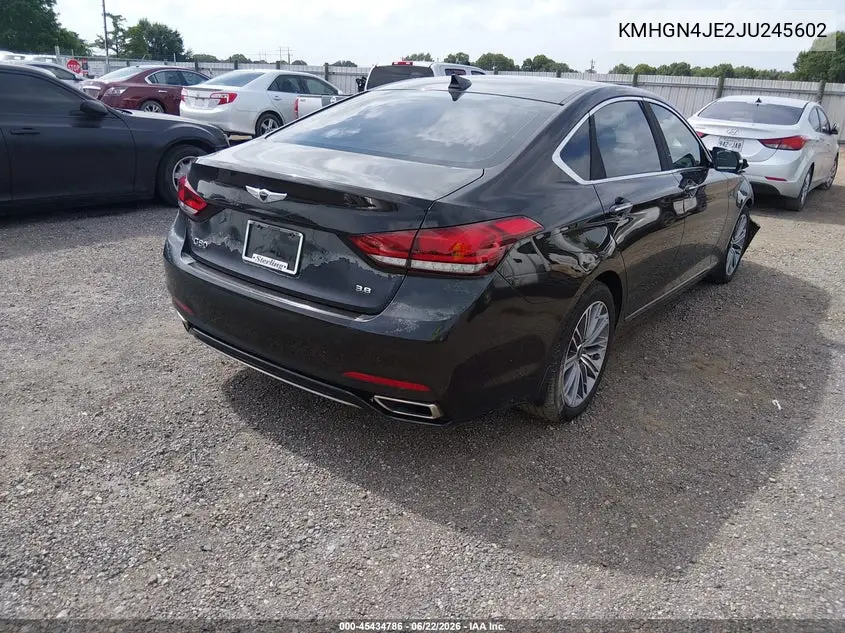 2018 Genesis G80 3.8 VIN: KMHGN4JE2JU245602 Lot: 45434786