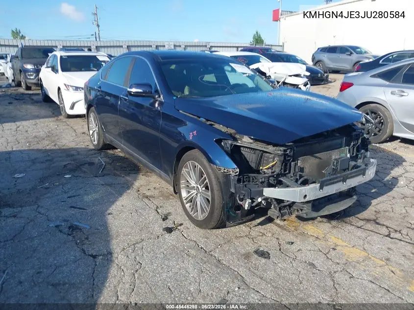 2018 Genesis G80 3.8 VIN: KMHGN4JE3JU280584 Lot: 45446298