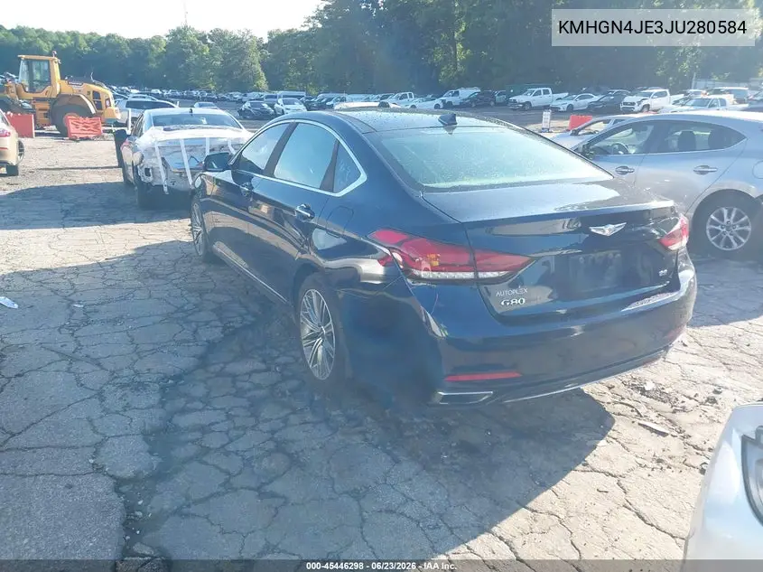 2018 Genesis G80 3.8 VIN: KMHGN4JE3JU280584 Lot: 45446298