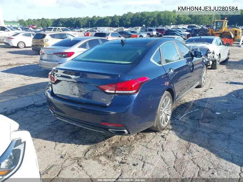 2018 Genesis G80 3.8 VIN: KMHGN4JE3JU280584 Lot: 45446298