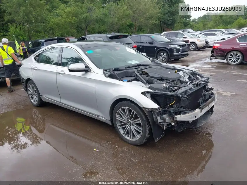 2018 Genesis G80 3.8 VIN: KMHGN4JE3JU250999 Lot: 45456902
