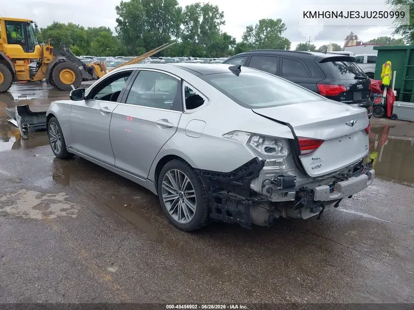 2018 Genesis G80 3.8 VIN: KMHGN4JE3JU250999 Lot: 45456902