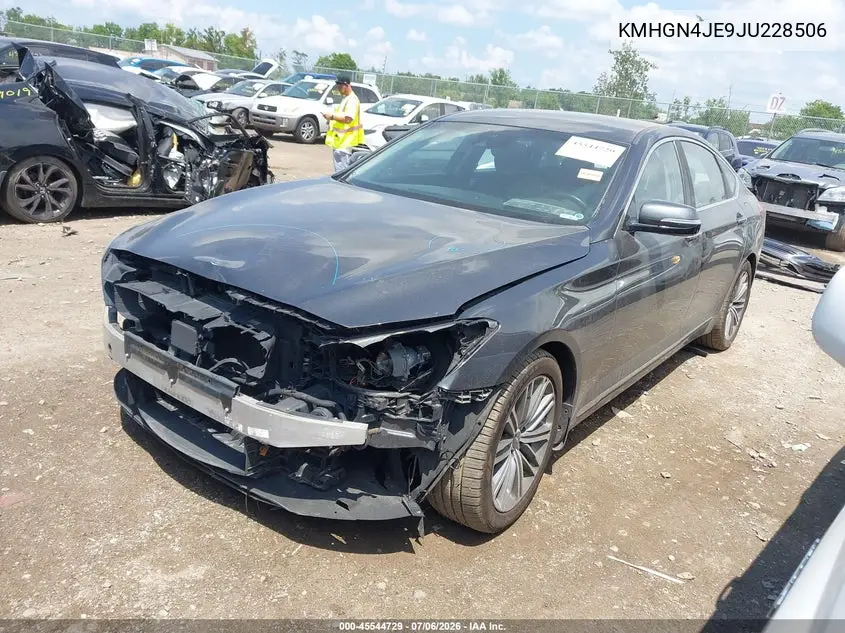 2018 Genesis G80 3.8 VIN: KMHGN4JE9JU228506 Lot: 45544729