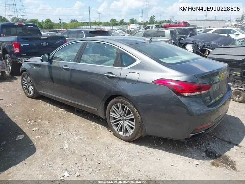 2018 Genesis G80 3.8 VIN: KMHGN4JE9JU228506 Lot: 45544729