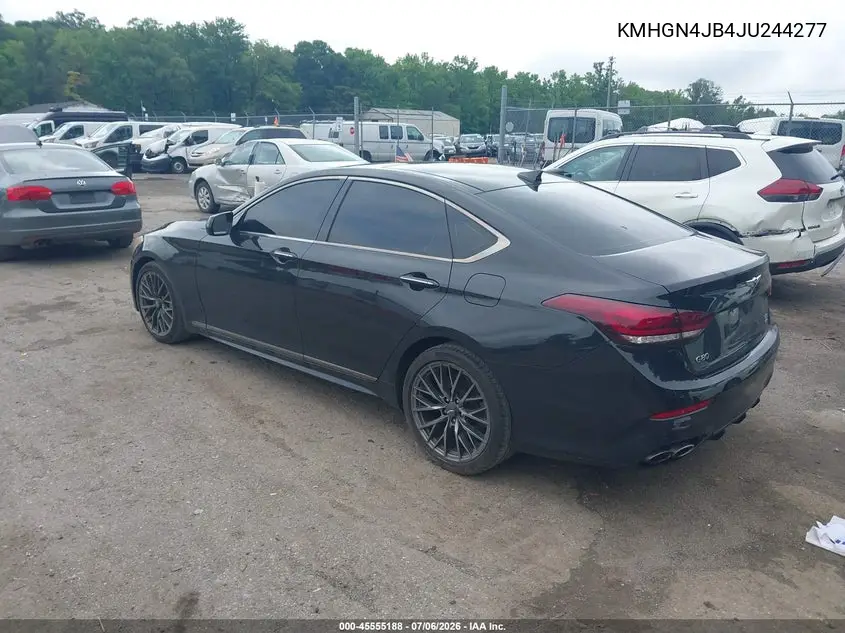2018 Genesis G80 3.3T Sport VIN: KMHGN4JB4JU244277 Lot: 45555188