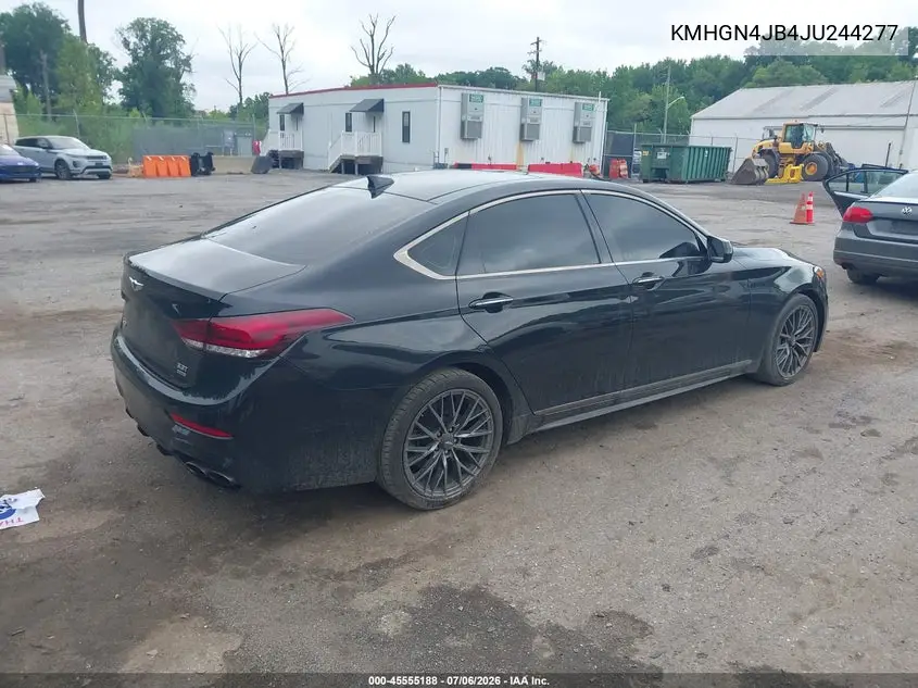 2018 Genesis G80 3.3T Sport VIN: KMHGN4JB4JU244277 Lot: 45555188