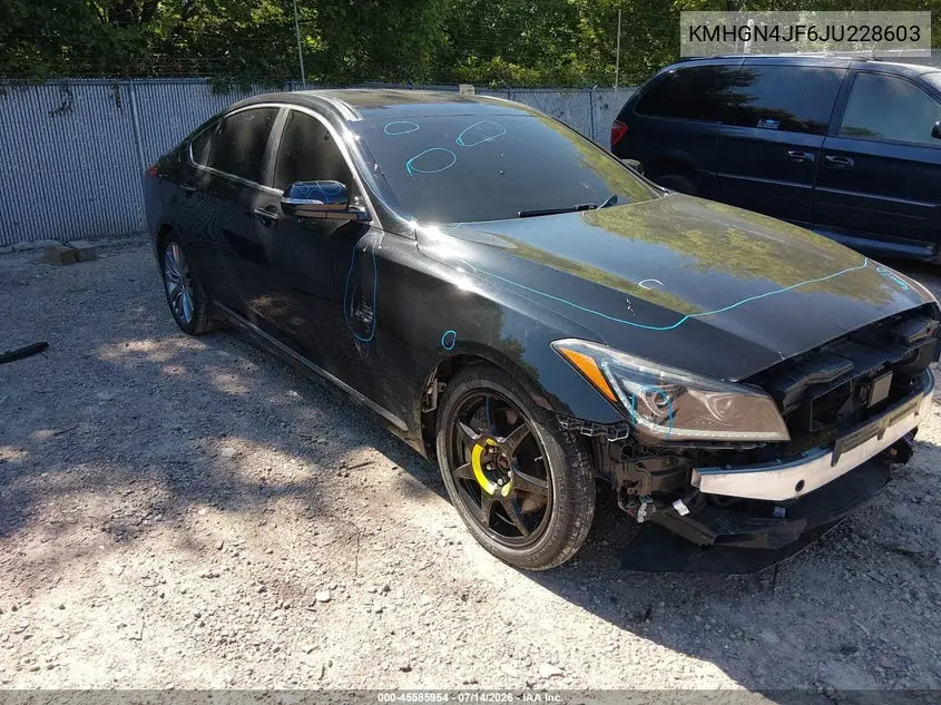 2018 Genesis G80 5.0 Ultimate VIN: KMHGN4JF6JU228603 Lot: 45585954